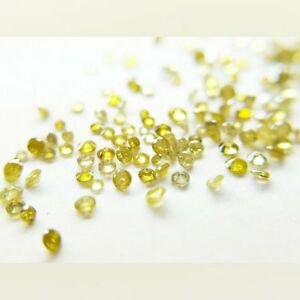 1.12 ct. Fancy Yellow Diamond Lot - UNTREATED: 1.12 ct. Fancy Yellow Diamond Lot - SI-I - UNTREATED Cut - Round Brilliant Color - Fancy Yellow Clarity - SI-I Ct. Weight - 1.12 ct. Size : mix sizes Number of diamonds - Not counte