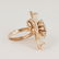 14 K / 585 Rose Gold Diamond & Mother of Pearl Ring - 7