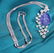 14 K White Gold Tanzanite & Diamond Pendant Necklace - 4