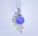 14 K White Gold Tanzanite & Diamond Pendant Necklace - 5
