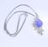 14 K White Gold Tanzanite & Diamond Pendant Necklace - 8