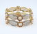 14K Yellow Gold Diamond Bangle (2) with Pearls & Enamel - 6