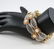 14K Yellow Gold Diamond Bangle (2) with Pearls & Enamel - 7