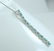 14 K / 585 White Gold Emerald Diamond Pendant Necklace - 4