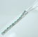 14 K / 585 White Gold Emerald Diamond Pendant Necklace - 6