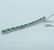 14 K / 585 White Gold Emerald Diamond Pendant Necklace - 9