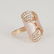 14 K / 585 Rose Gold Diamond & Mother of Pearl Ring - 3