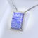 14 K White Gold Tanzanite & Diamond Pendant Necklace - 4
