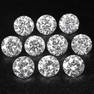 Set of 10 - 1.50 ct. Round Brilliant Diamonds Untreated