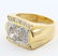 14 K / 585 Yellow Gold Men's Solitaire Diamond Ring - 3