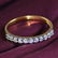 14 K / 585 Yellow Gold Diamond Band Ring - 2