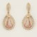14 K Rose Gold Diamond & Mother of Pearl Pendant Set - 12