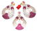 14 K Yellow Gold Diamond, Ruby & Pearl Earrings-Pendant - 9