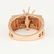 14 K Rose Gold Diamond Ring - Center stone unmounted - 10
