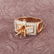 14 K Rose Gold Diamond Ring - Center stone unmounted - 4