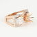14 K Rose Gold Diamond Ring - Center stone unmounted - 10