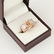 14 K Rose Gold Diamond Ring - Center stone unmounted - 5