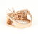 14 K Rose Gold Diamond Ring - Center stone unmounted - 8