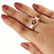 14 K Rose Gold Diamond Ring - Center stone unmounted - 2