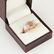 14 K Rose Gold Diamond Ring - Center stone unmounted - 4