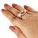 14 K Rose Gold Diamond Ring - Center stone unmounted - 5