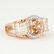 14 K Rose Gold Diamond Ring - Center stone unmounted - 6