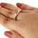 14 K Rose Gold Diamond Ring - Center stone unmounted - 4