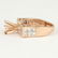 14 K Rose Gold Diamond Ring - Center stone unmounted - 7