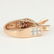 14 K Rose Gold Diamond Ring - Center stone unmounted - 8