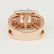 14 K Rose Gold Diamond Ring - Center stone unmounted - 10