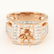 14 K Rose Gold Diamond Ring - Center stone unmounted - 3