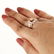 14 K Rose Gold Diamond Ring - Center stone unmounted - 5