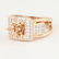 14 K Rose Gold Diamond Ring - Center stone unmounted - 7
