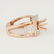 14 K Rose Gold Diamond Ring - Center stone unmounted - 8