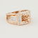 14 K Rose Gold Diamond Ring - Center stone unmounted - 9