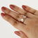 14 K Rose Gold Diamond Ring - Center stone unmounted - 2