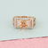 14 K Rose Gold Diamond Ring - Center stone unmounted - 4