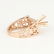 14 K Rose Gold Diamond Ring - Center stone unmounted - 7