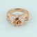 14 K Rose Gold Diamond Ring - Center stone unmounted - 2