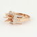 14 K Rose Gold Diamond Ring - Center stone unmounted - 4