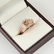 14 K Rose Gold Diamond Ring - Center stone unmounted - 6