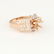 14 K Rose Gold Diamond Ring - Center stone unmounted - 9