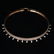 14 K / 585 Rose Gold Diamond Choker Necklace & Earrings - 11