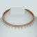 14 K / 585 Rose Gold Diamond Choker Necklace & Earrings - 3