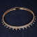 14 K / 585 Rose Gold Diamond Choker Necklace & Earrings - 7