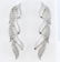 14 K White Gold IGI Cert. Diamond Necklace & Earrings - 4