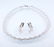 14 K White Gold IGI Cert. Diamond Necklace & Earrings - 7