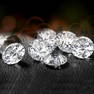 Set of 6 - 0.72 ct. Round Brilliant Diamonds UNTREATED