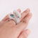 14K White Gold "PARAIBA" (GIA Certified) & Diamond Ring - 14