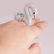 14K White Gold "PARAIBA" (GIA Certified) & Diamond Ring - 17